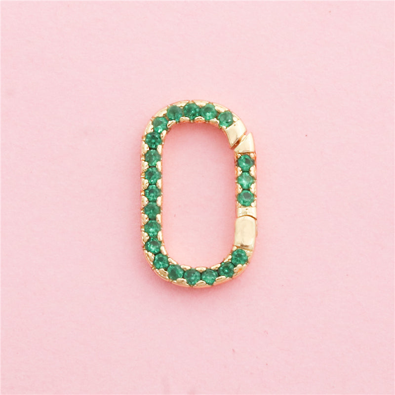 Accessori per anello di giunzione a scatto in ottone 10x17mm 10pz