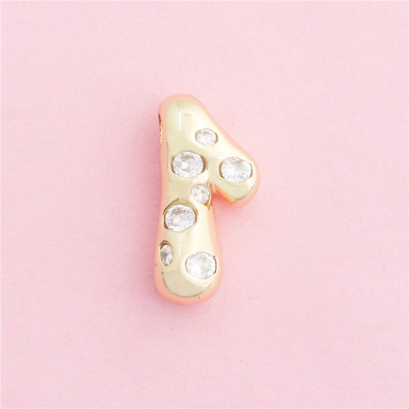 Brass Arabic Numerals 1 Charms Pendants Accessories 17x20mm 10pcs