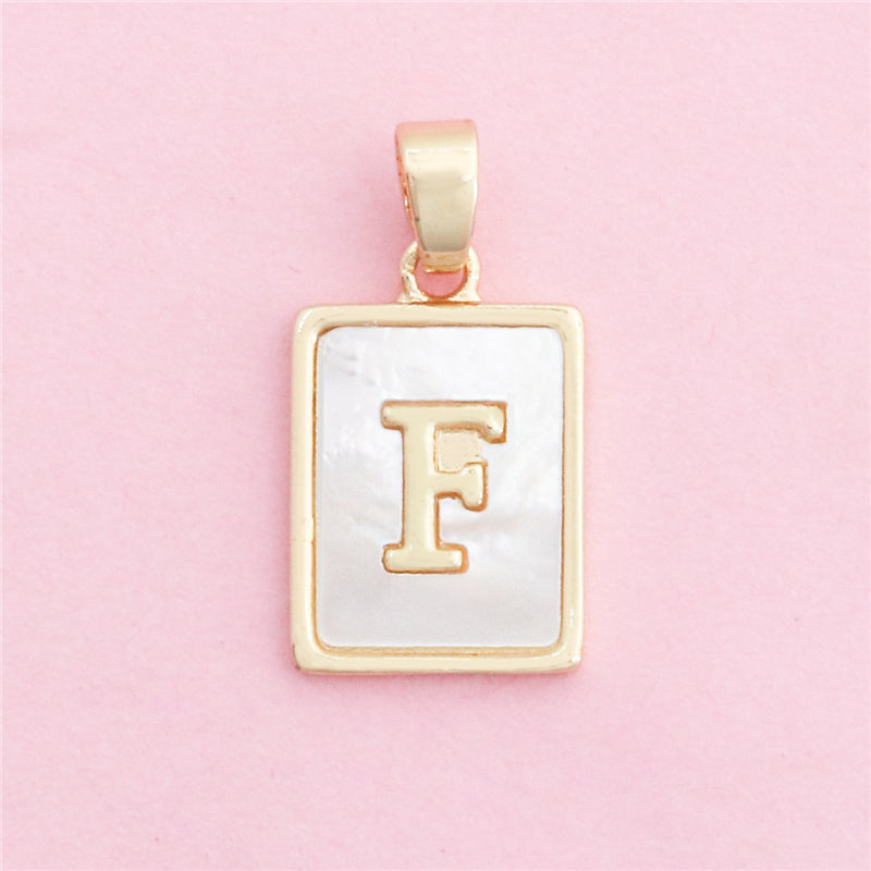 Messing Buchstabe F Charms Anhänger Zubehör 12x18mm 10St