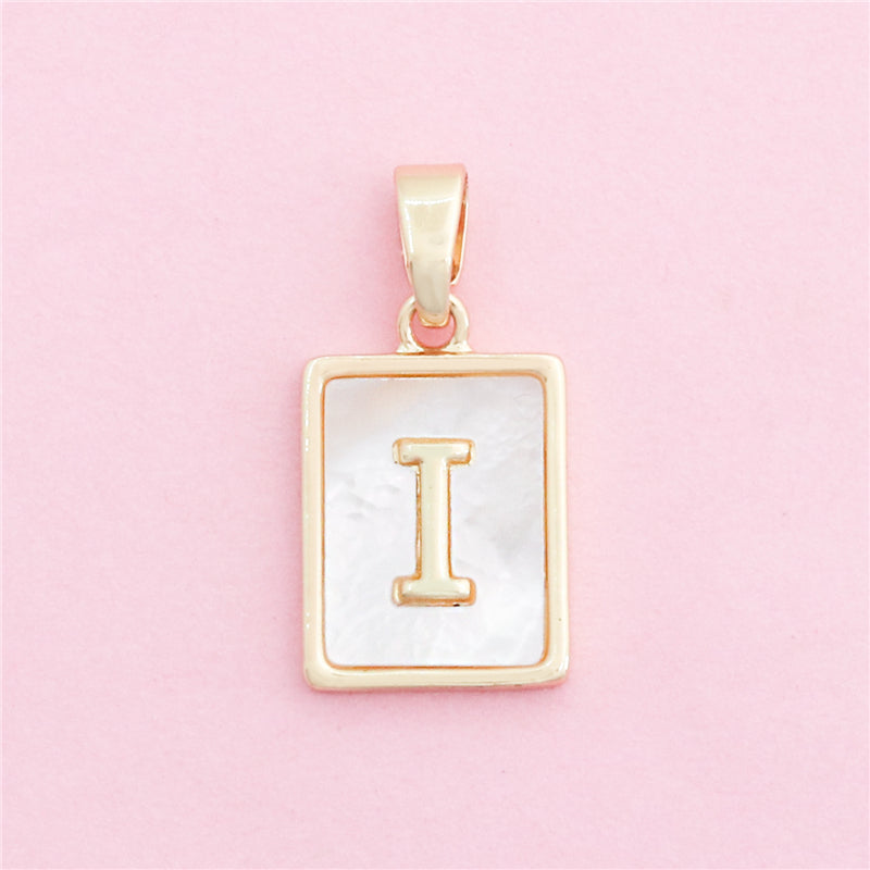 Подвески-шармы в виде буквы I из латуни, аксессуары 12x18 мм, 10 шт.