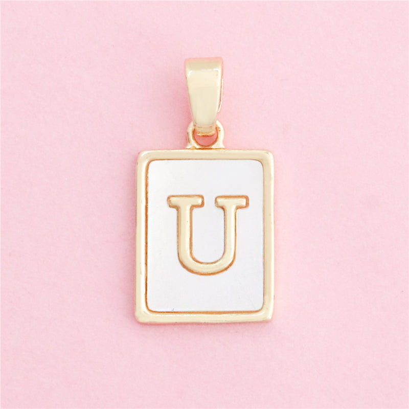 Pendentifs breloques en laiton lettre U accessoires 12x18mm 10pcs