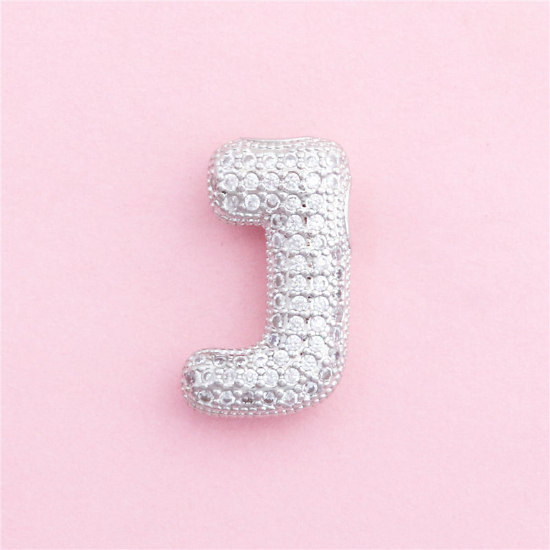 Pendentifs breloques en laiton lettre J accessoires 13x22mm 10pcs