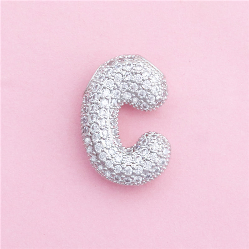 Messing Buchstabe C Charms Anhänger Zubehör 14x21mm 10St