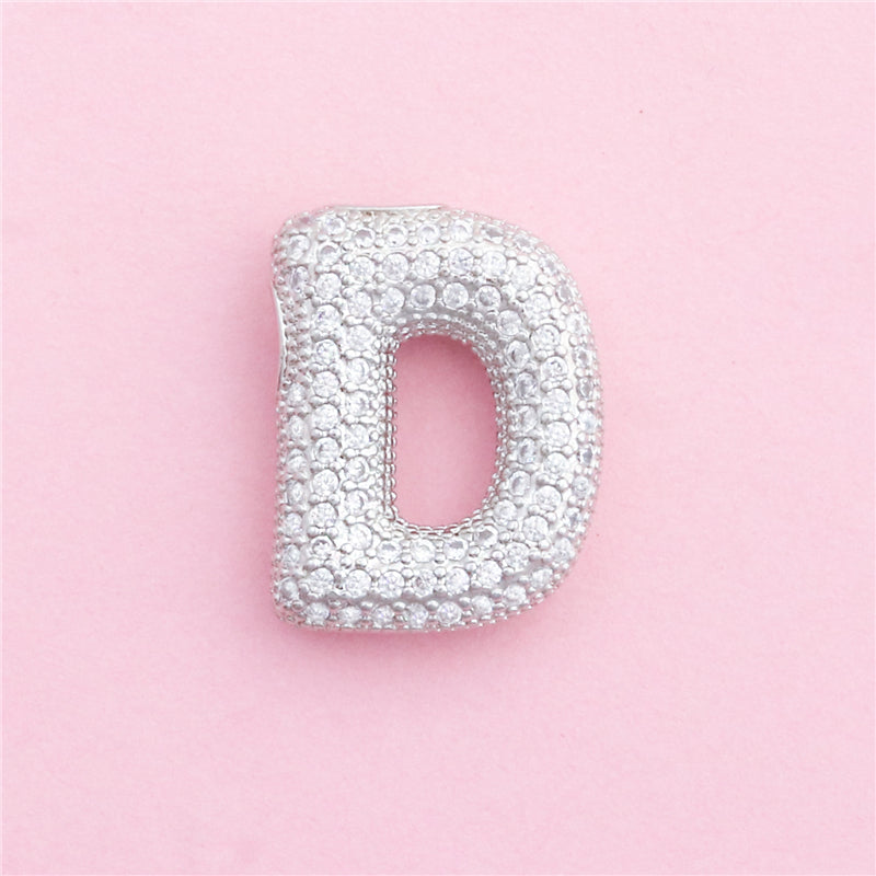 Messing Buchstabe D Charms Anhänger Zubehör 16x21mm 10St