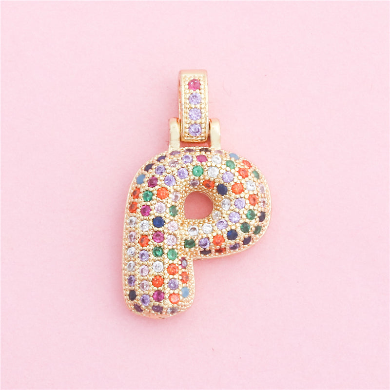 Pendentifs breloques en laiton lettre P accessoires 16x28mm 10pcs