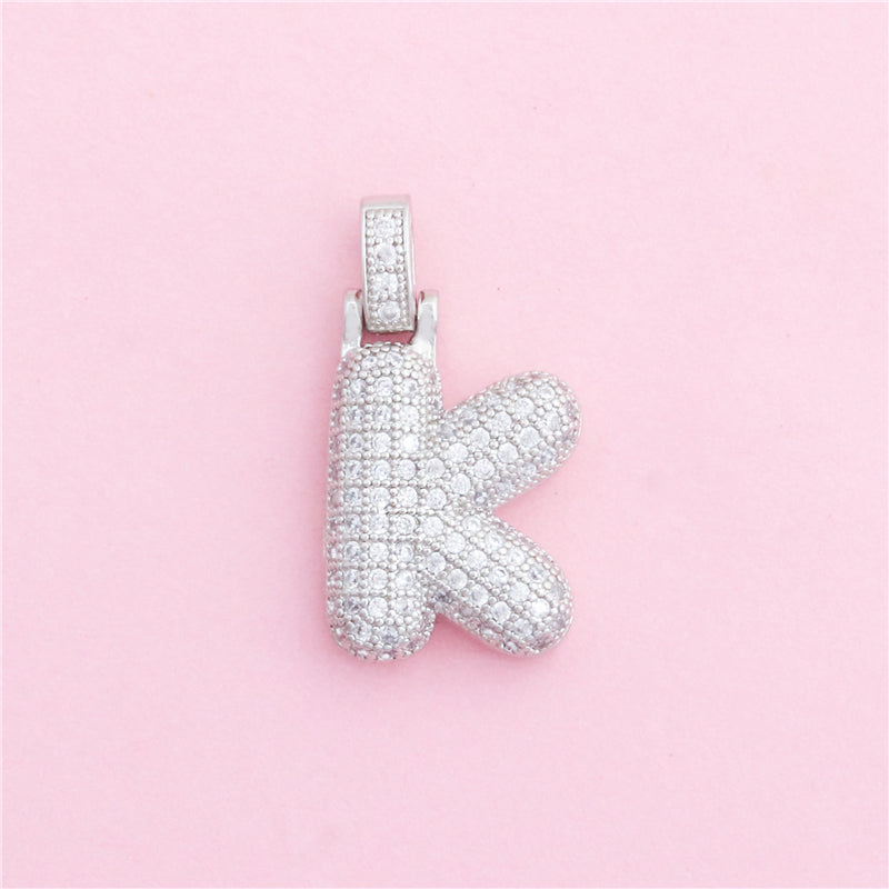 Brass Letter K Charms Pendants Accessories 16x29mm 10pcs