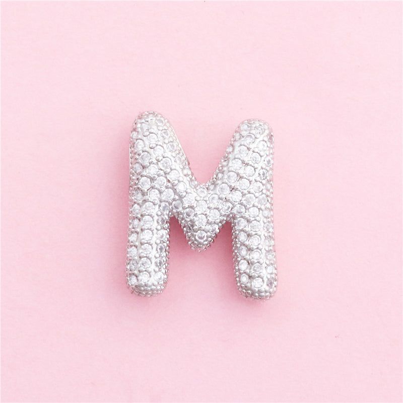 Pendentifs breloques en laiton lettre M accessoires 17x21mm 10pcs