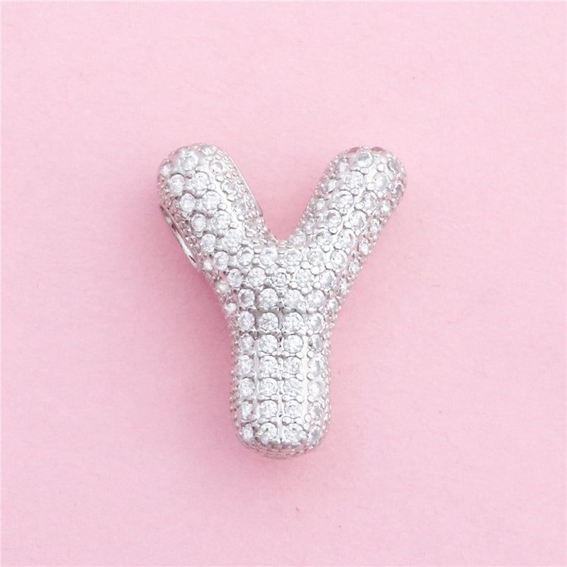 Messing Buchstabe Y Charms Anhänger Zubehör 17x23mm 10St