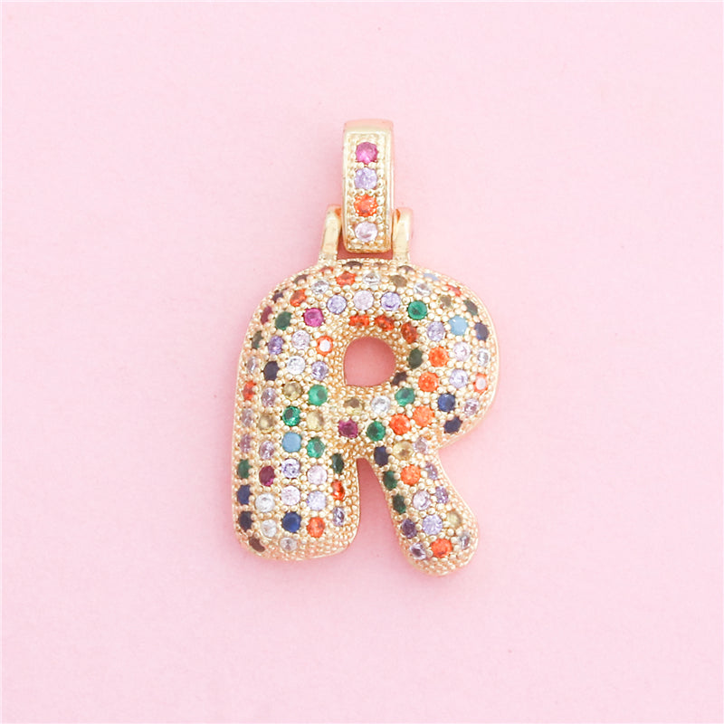 Messing Buchstabe R Charms Anhänger Zubehör 18x29mm 10St