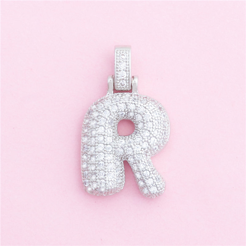 Messing Buchstabe R Charms Anhänger Zubehör 17x28mm 10St