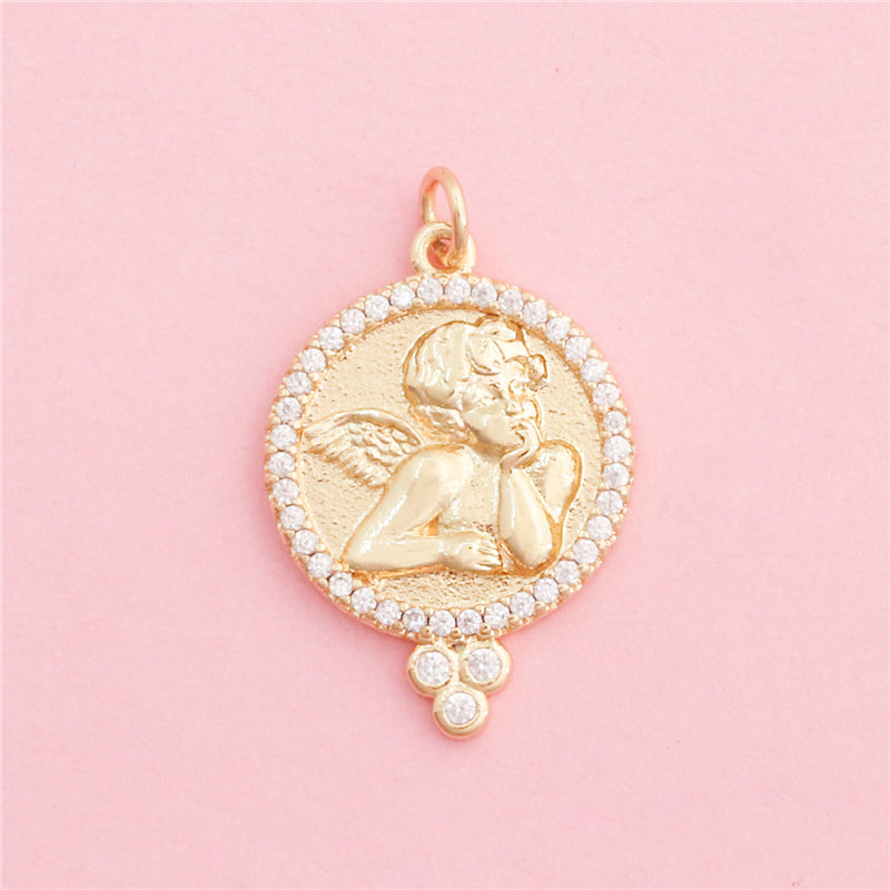 Подвески-шармы из латуни, аксессуары 18x25 мм, 10 шт.