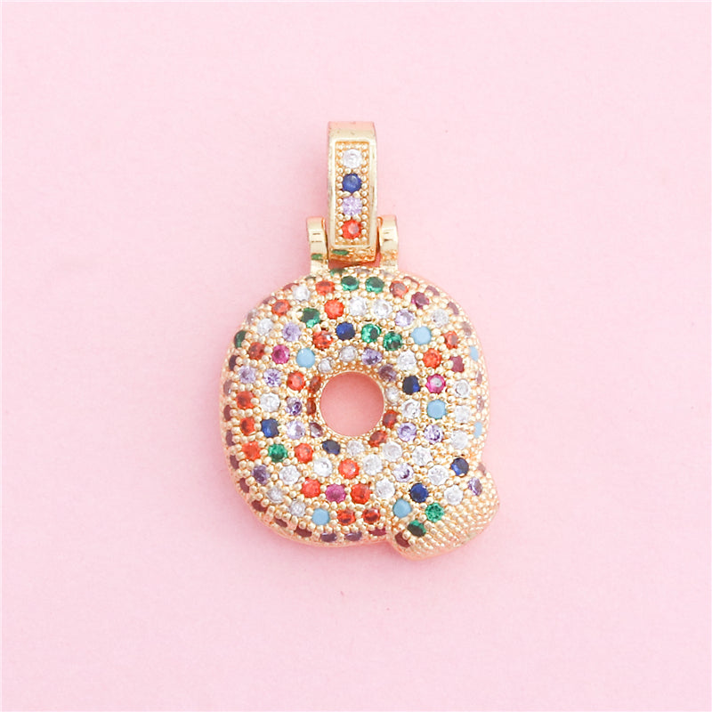 Messing Buchstabe Q Charms Anhänger Zubehör 18x29mm 10St