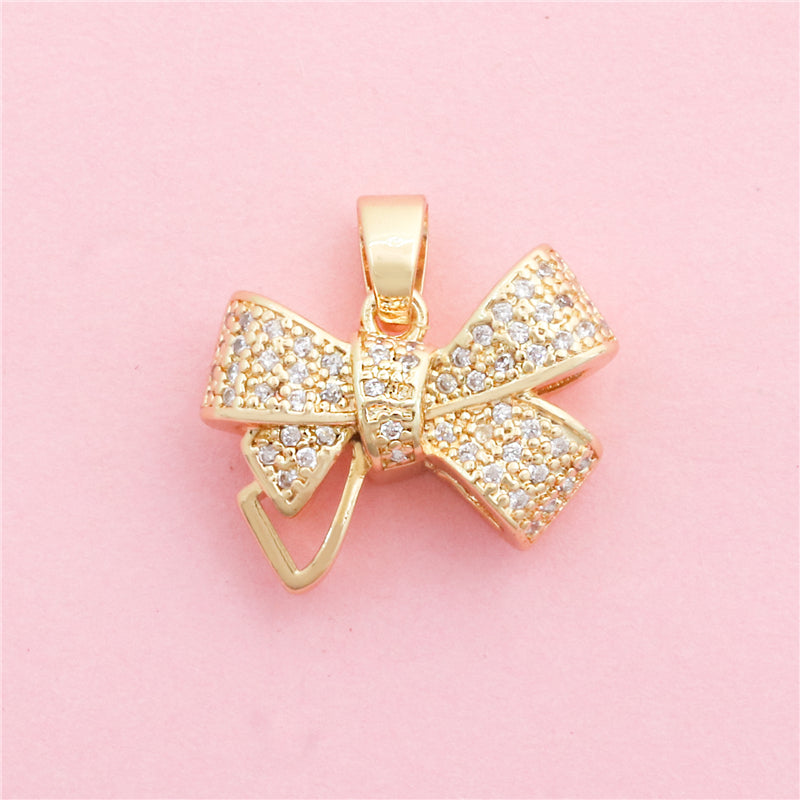 Messing Fliege Charms Anhänger Zubehör 19x14mm 10Stk