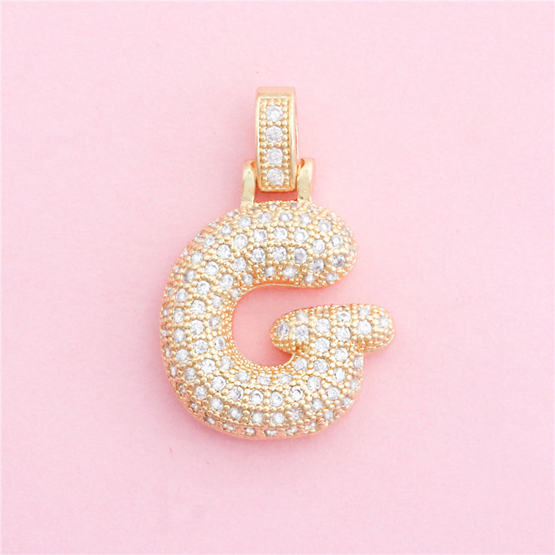 Подвески-шармы в виде буквы G из латуни, аксессуары 19x29 мм, 10 шт.