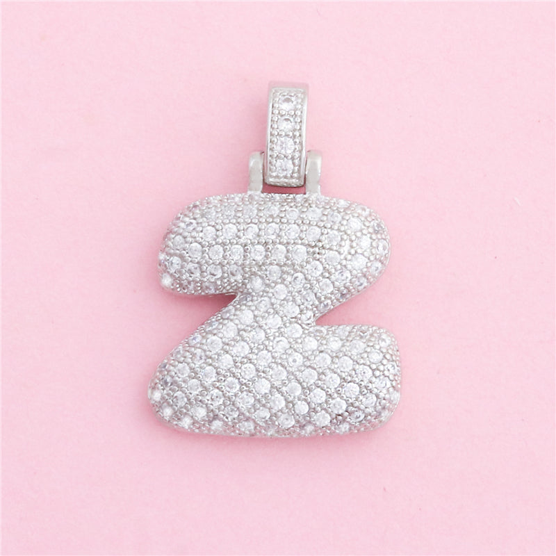 Brass Letter Z Charms Pendants Accessories 20x28mm 10pcs