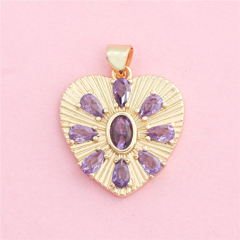 Acessórios para pendentes de latão 21x23mm 10pcs