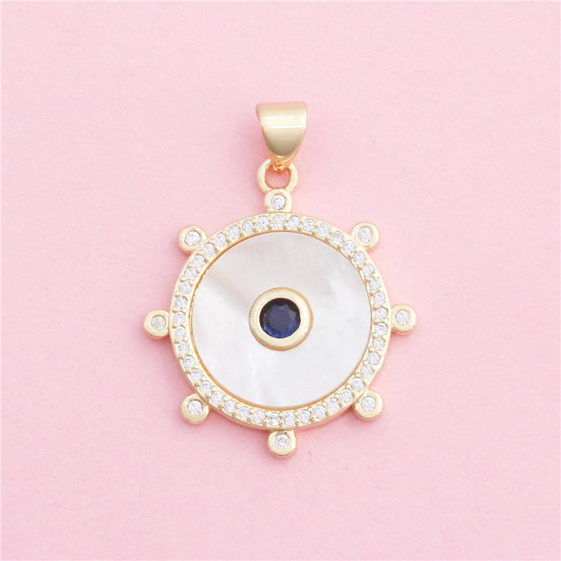 Messing Charms Anhänger Zubehör 22x25mm 10St