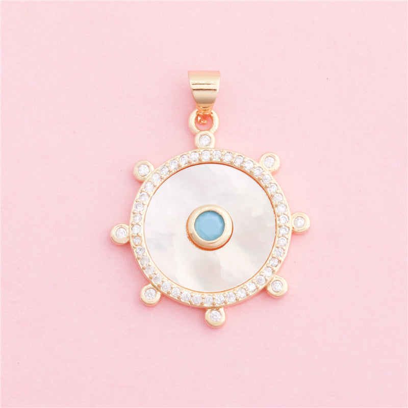 Messing Charms Anhänger Zubehör 22x25mm 10St