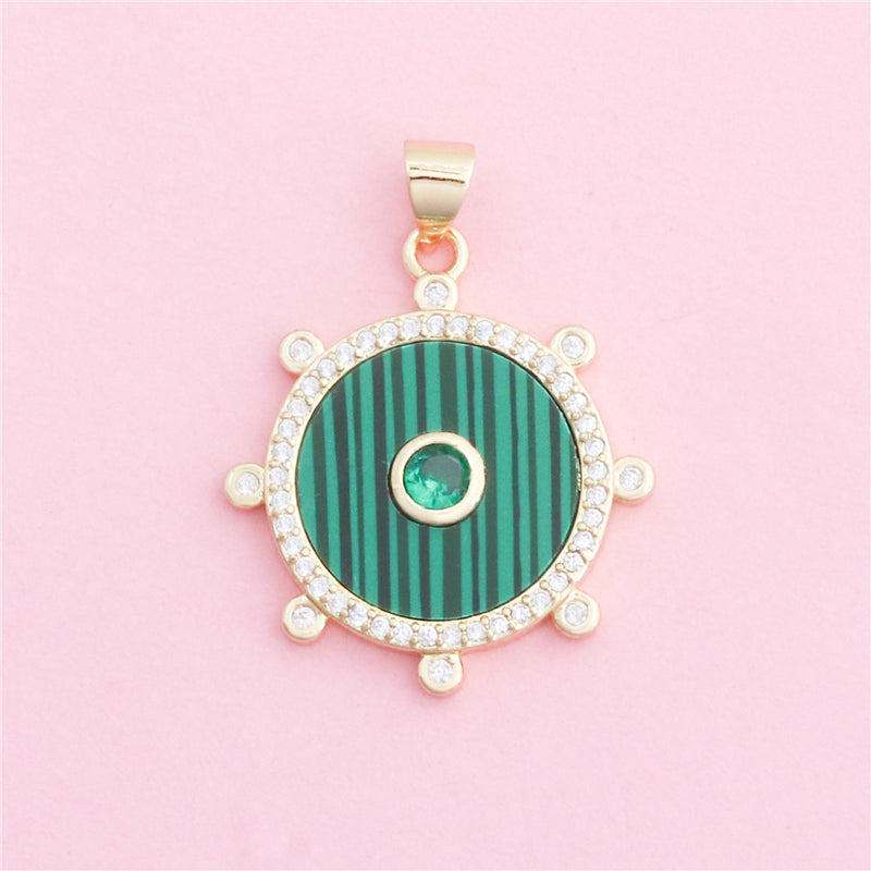 Messing Charms Anhänger Zubehör 22x25mm 10St