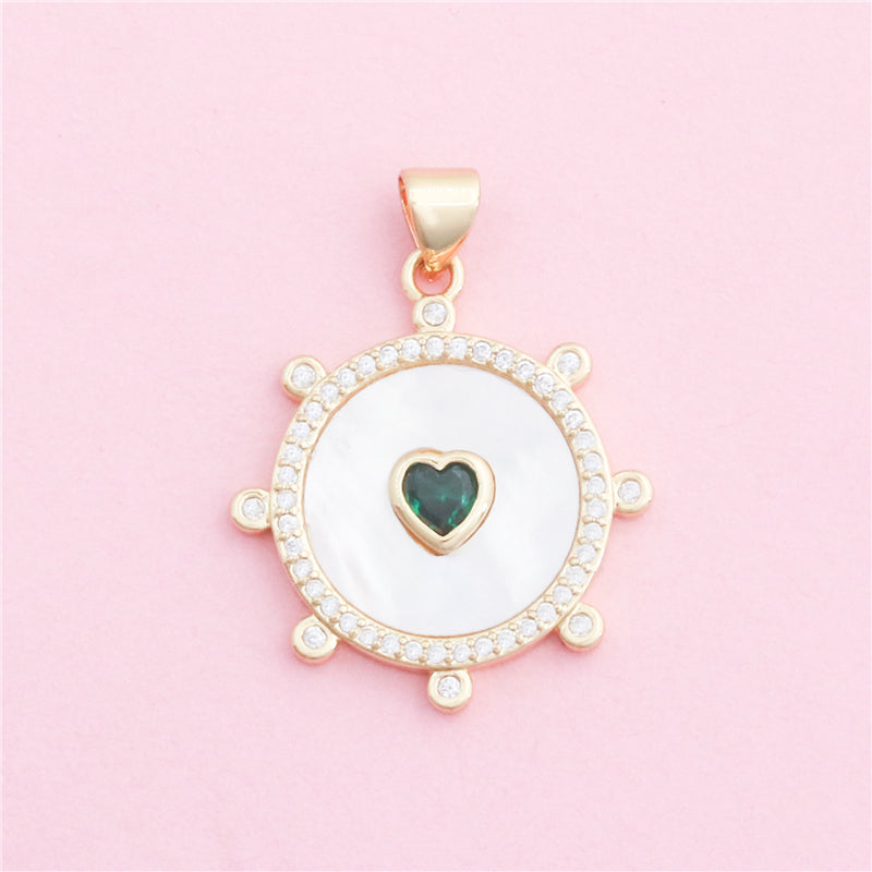 Brass Charms Pendants Accessories 22x25mm 10pcs