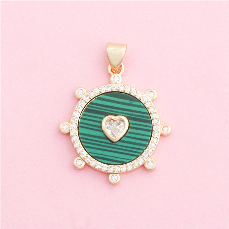 Messing Charms Anhänger Zubehör 22x25mm 10St