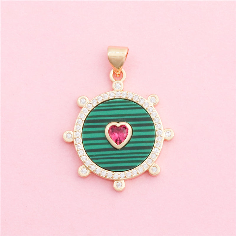 Brass Charms Pendants Accessories 22x25mm 10pcs