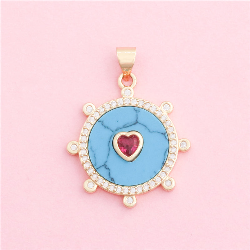 Brass Charms Pendants Accessories 22x25mm 10pcs