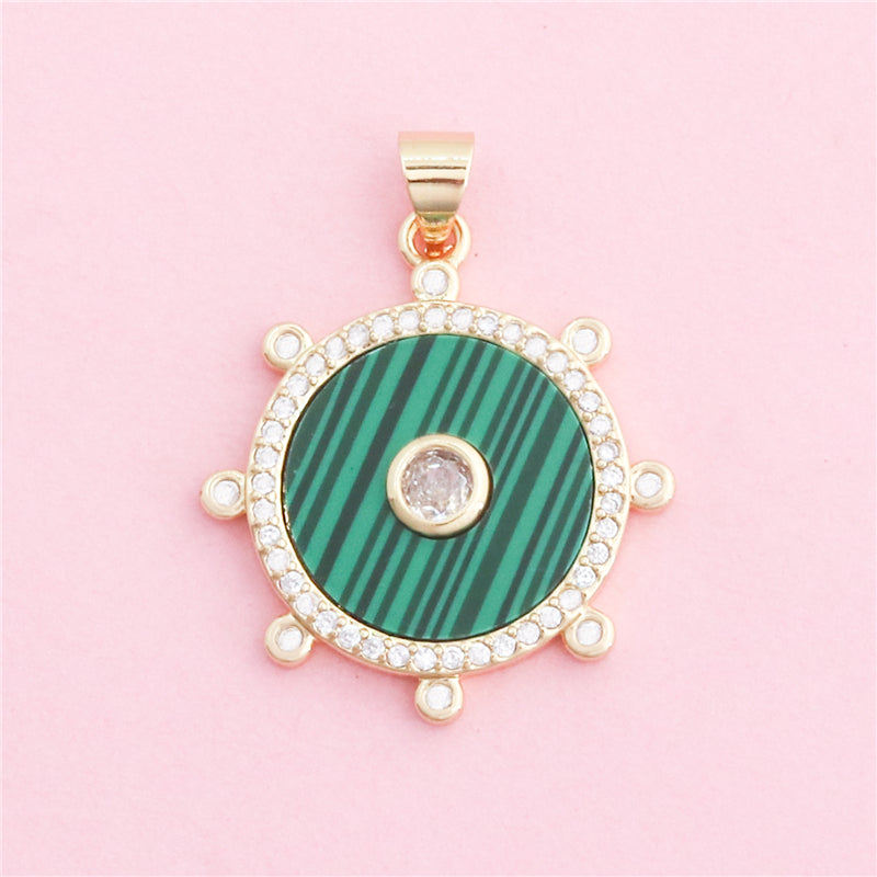 Messing Charms Anhänger Zubehör 22x25mm 10St