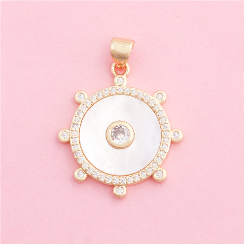 Messing Charms Anhänger Zubehör 22x25mm 10St