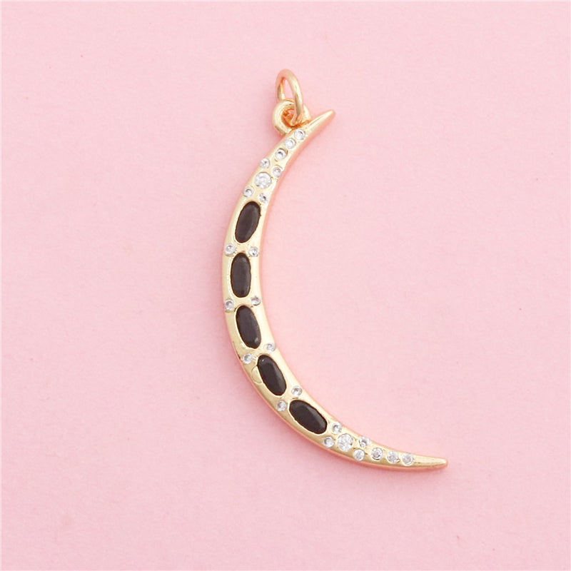 Подвески-шармы из латуни, аксессуары 4x35 мм, 10 шт.