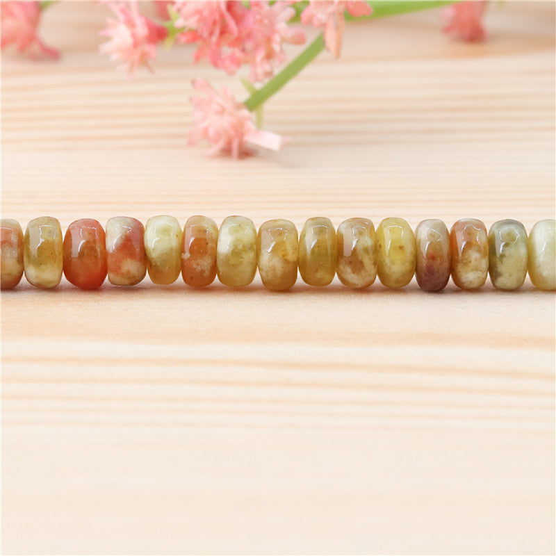Natural Green Dragon Stone Beads Abacus 4x6mm Hole 0.8mm about 109pcs 39cm strand