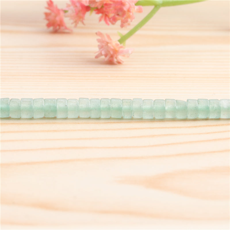 Natural Green Aventurine Beads Heishi 2x4mm Hole 1mm about 169pcs 39cm strand