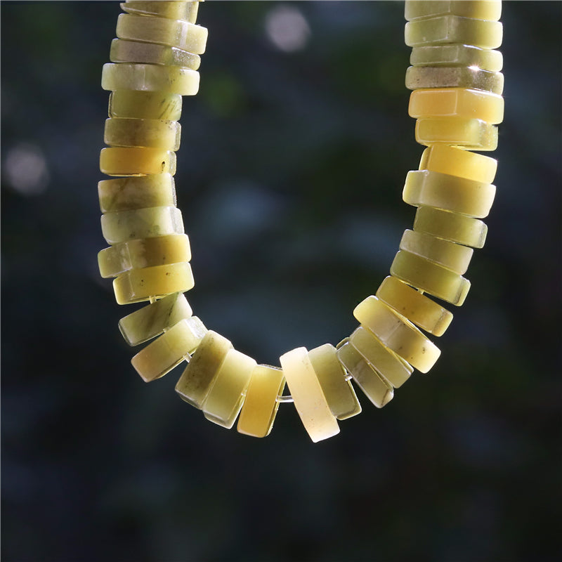 Natural Moss Jade Beads Square Slice Spacer 3x8mm Hole 1.2mm about 123pcs 39cm strand