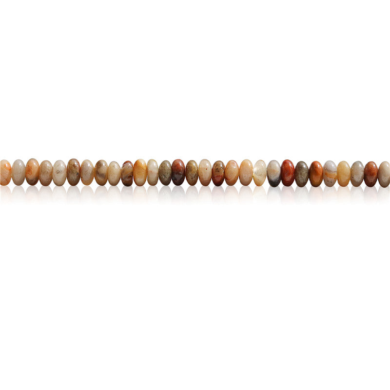 Natural Crazy Agate Beads Abacus 2x4mm Hole 0.8mm about 165pcs 39cm strand