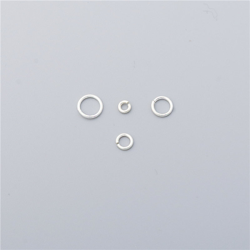 Acessórios de anéis de salto abertos em prata esterlina 925 5 mm 100 unidades