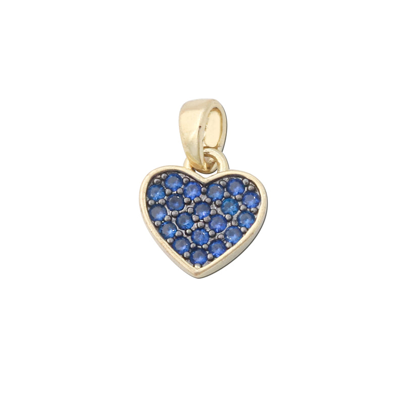 Pendenti in Ottone Accessori Pendenti a Forma di Cuore 10x11mm 10pz