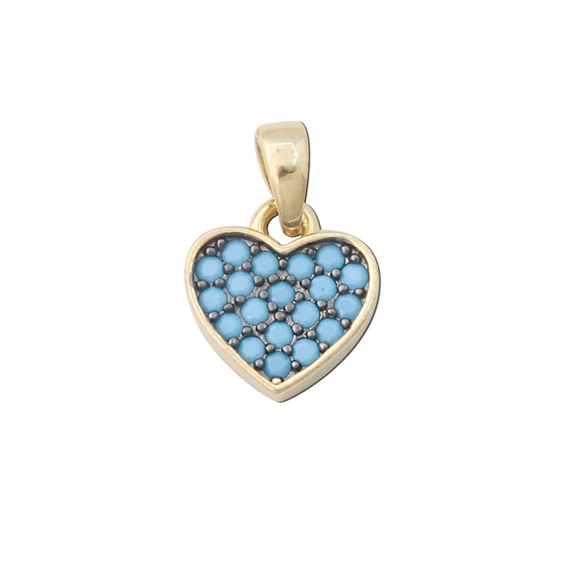 Pendenti in Ottone Accessori Pendenti a Forma di Cuore 10x11mm 10pz