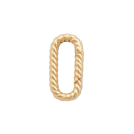 Brass Ring Spring Buckle Accessories 11x22mm 10pcs