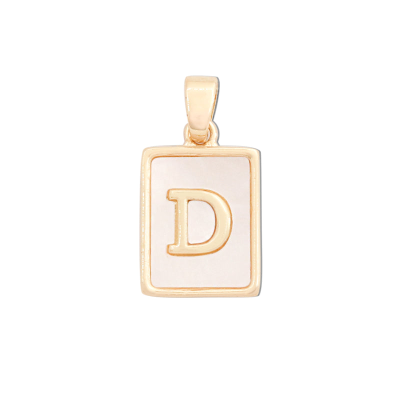 真鍮文字Dチャームペンダントアクセサリー12x18mm 10個