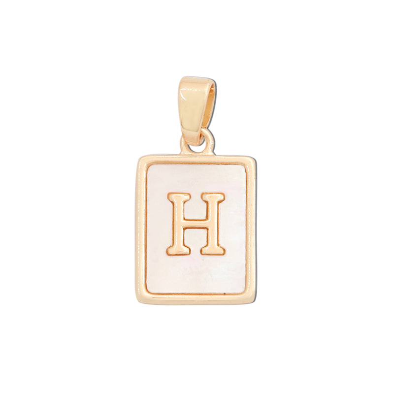 Pendentifs breloques en laiton lettre H accessoires 12x18mm 10pcs