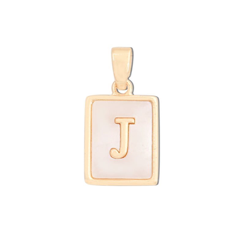Pendentifs breloques en laiton lettre J accessoires 12x18mm 10pcs