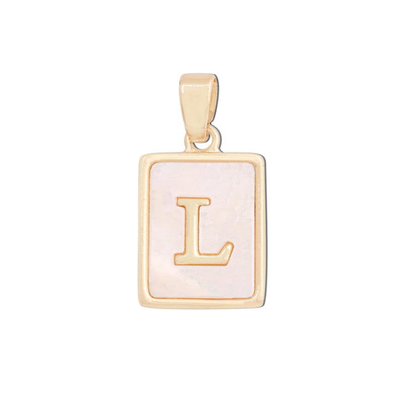 Pendentifs breloques en laiton lettre L accessoires 12x18mm 10pcs