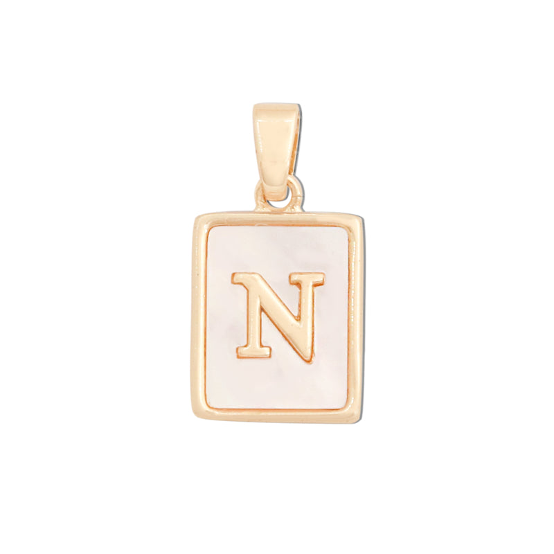 Pendentifs breloques en laiton lettre N accessoires 12x18mm 10pcs