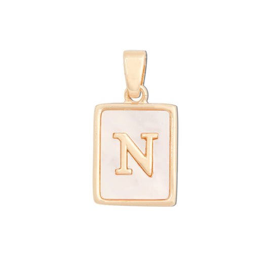 Messing Buchstabe N Charms Anhänger Zubehör 12x18mm 10St