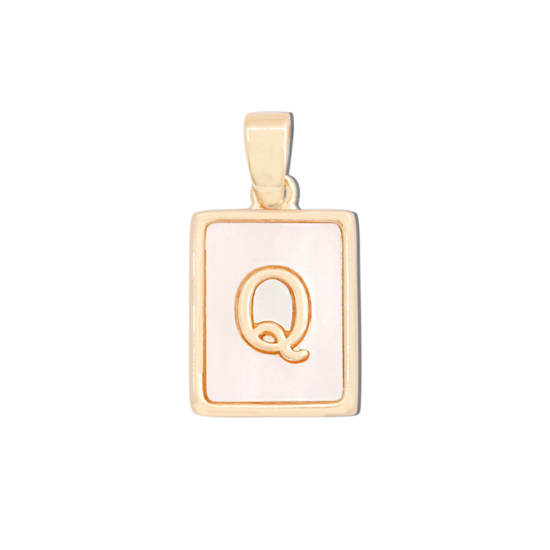 Messing Buchstabe Q Charms Anhänger Zubehör 12x18mm 10St