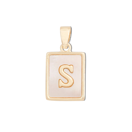 Messing Buchstabe S Charms Anhänger Zubehör 12x18mm 10St