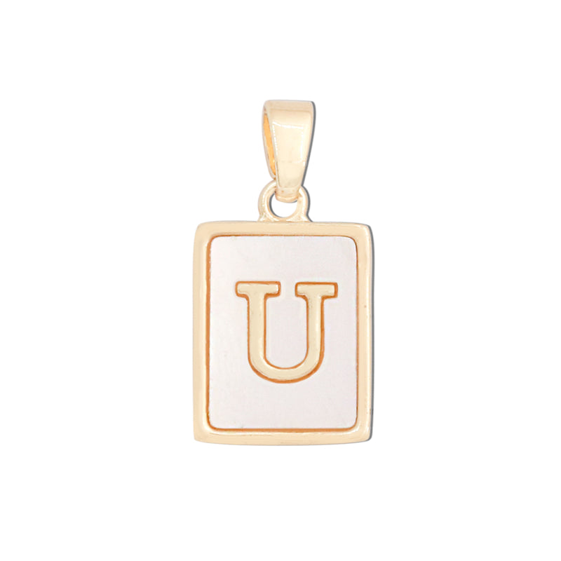 Pendentifs breloques en laiton lettre U accessoires 12x18mm 10pcs