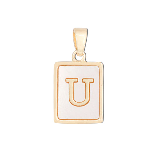 Messing Buchstabe U Charms Anhänger Zubehör 12x18mm 10St