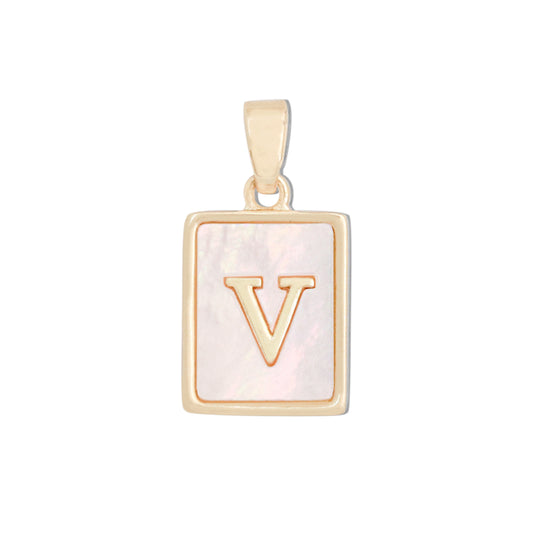 Messing Buchstabe V Charms Anhänger Zubehör 12x18mm 10St