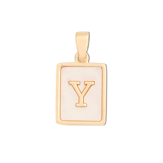 Messing Buchstabe Y Charms Anhänger Zubehör 12x18mm 10St